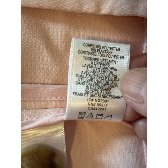 Sanctuary Pink Tailored Women Blazer Size M Minimalist single Button Jacket - Picture 12 of 13
